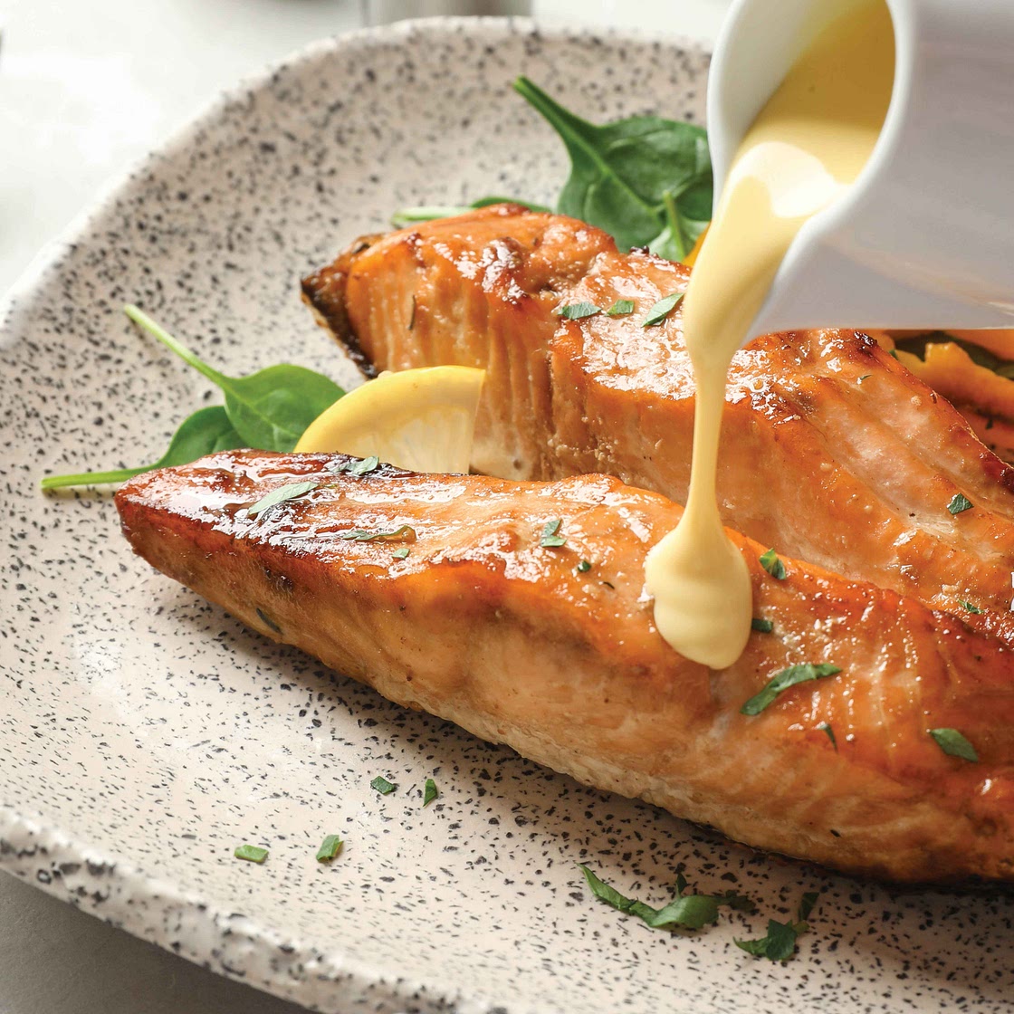 Baked Salmon with Ginger-Citrus Sauce