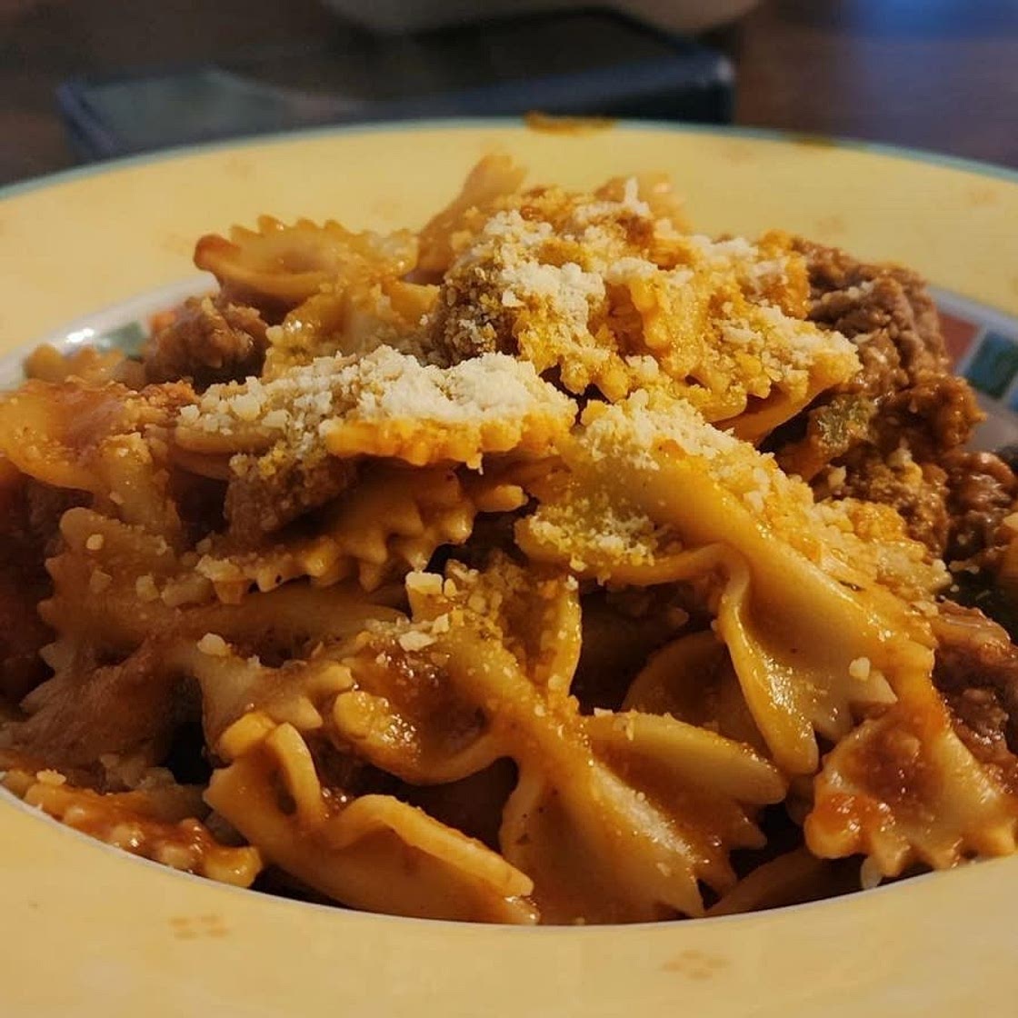Healthy Italian meatball pasta