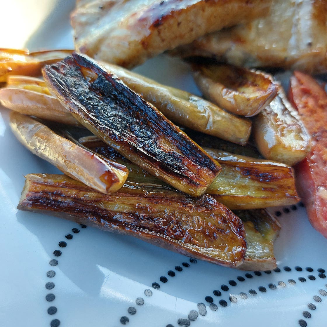Grilled eggplants