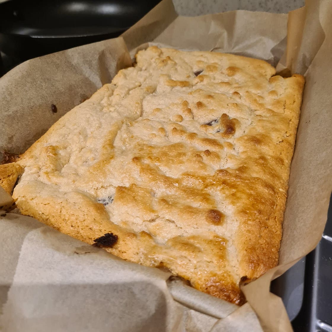 Peanut Butter Choc Chunk Slice
