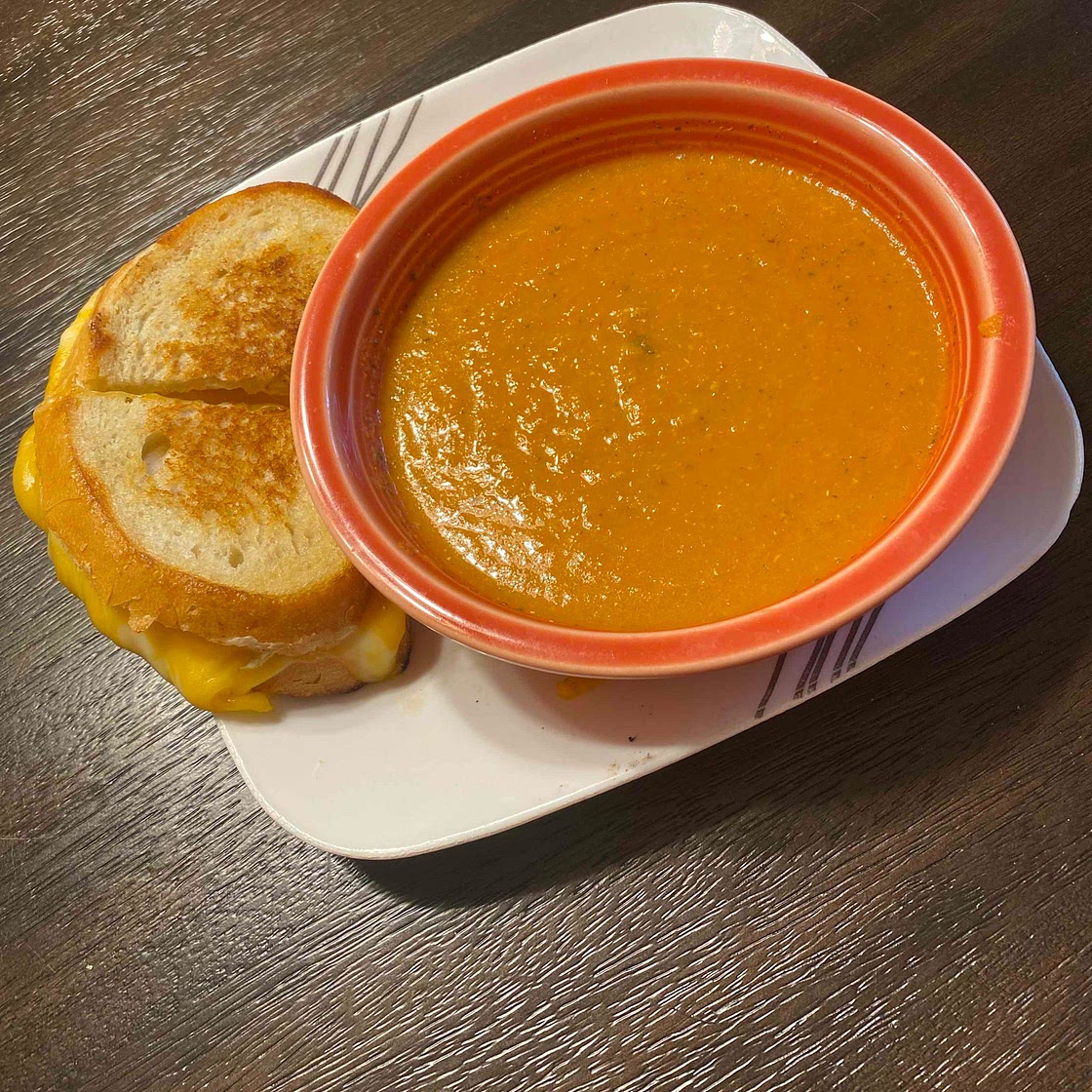 Grilled cheese and creamy tomato soup for picky eaters