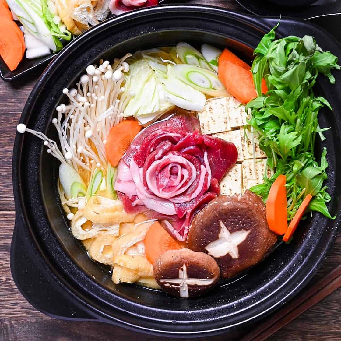 Botan Nabe (Japanese Wild Boar Hotpot)