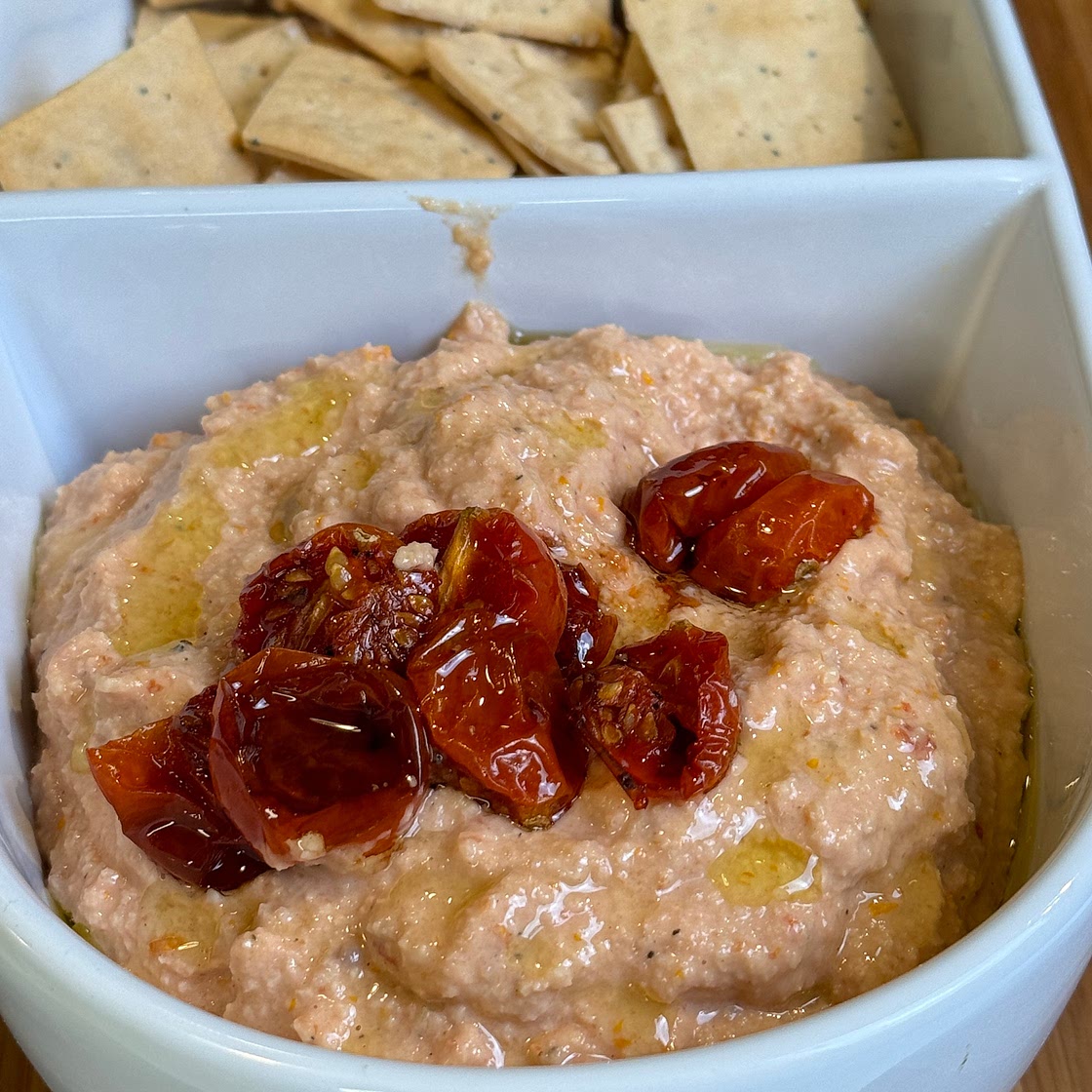 Creamy Cashew and Roasted Tomato Dip