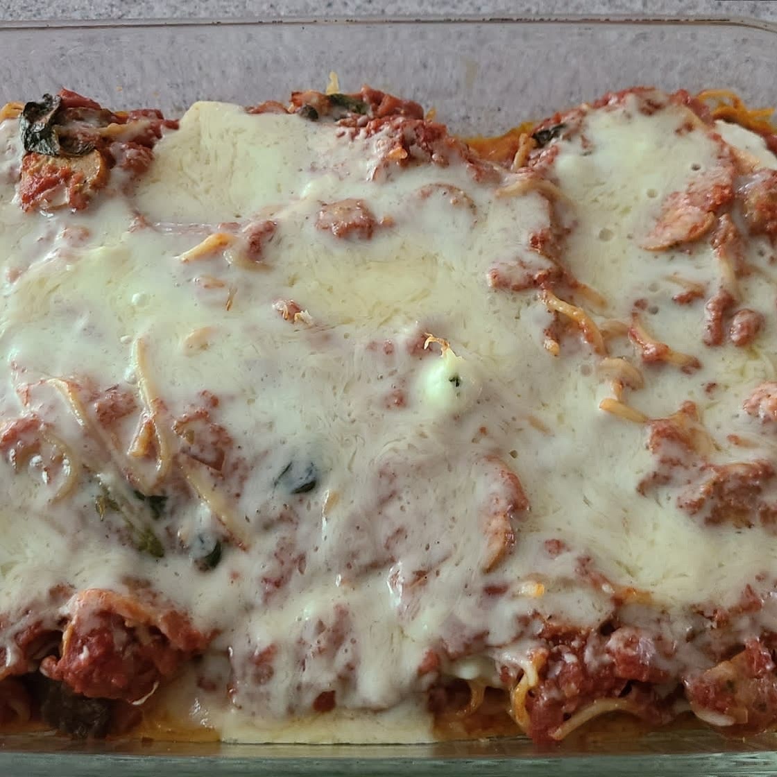 Baked Spaghetti with Sausage
