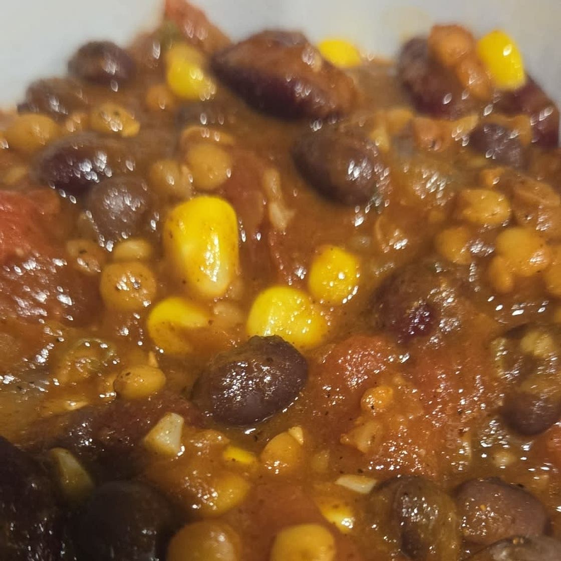 Slow Cooker Vegetarian Lentil Chili