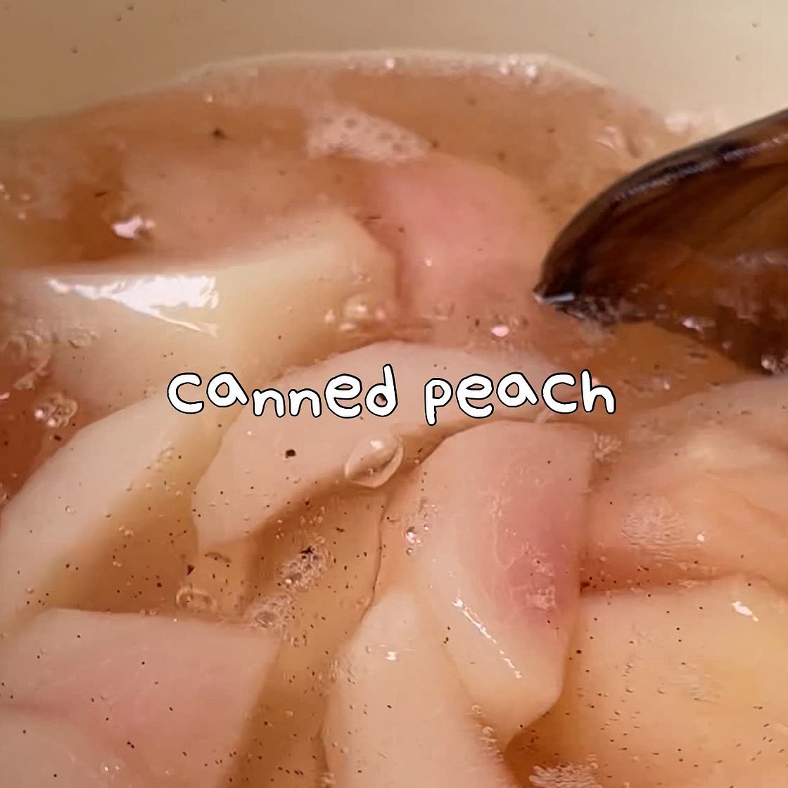 Canned peach