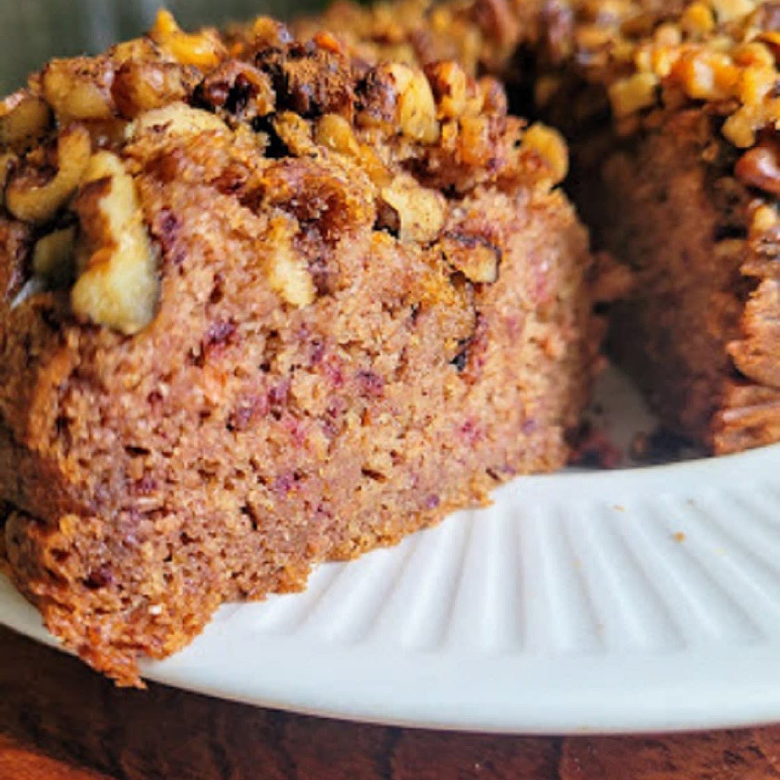Healthier Date Walnut Cake