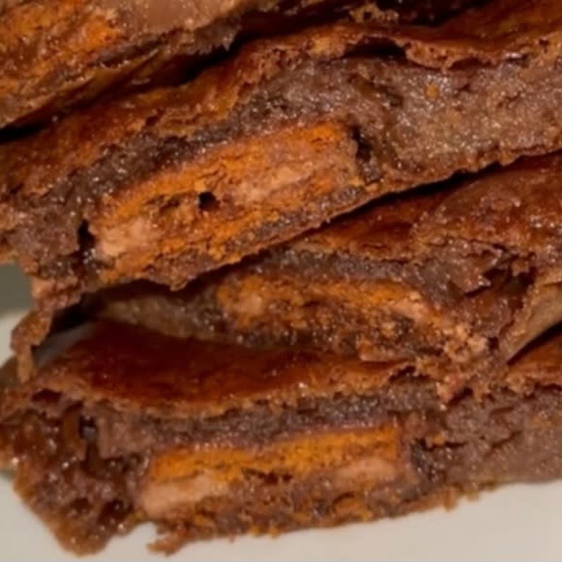 Salted Caramel Biscuit Brownies