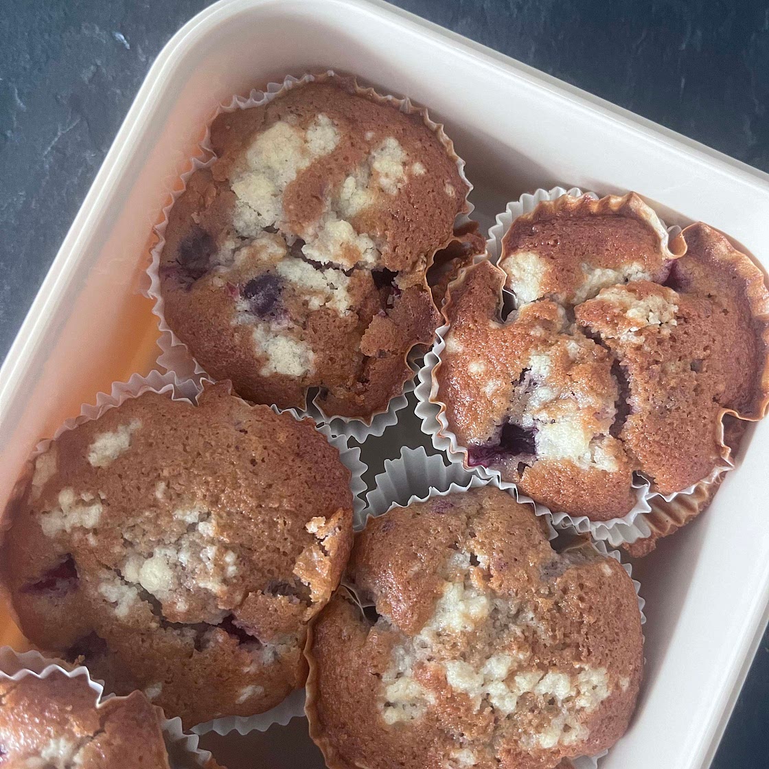 healthy greek yogurt muffins🫐🍋