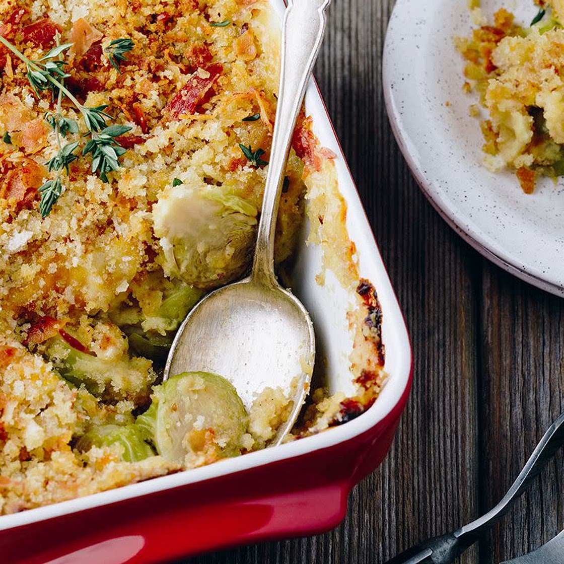 Crispy Brussels Sprout Casserole