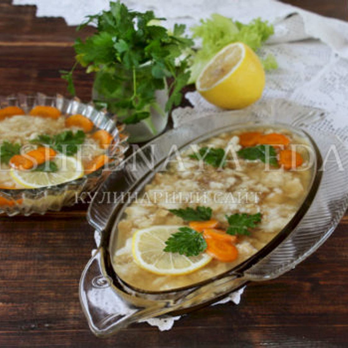 Заливное из рыбы с желатином