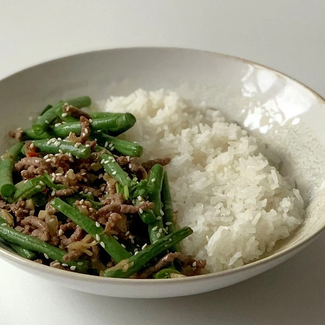 Đỗ xào thịt - Minced meat with green beans