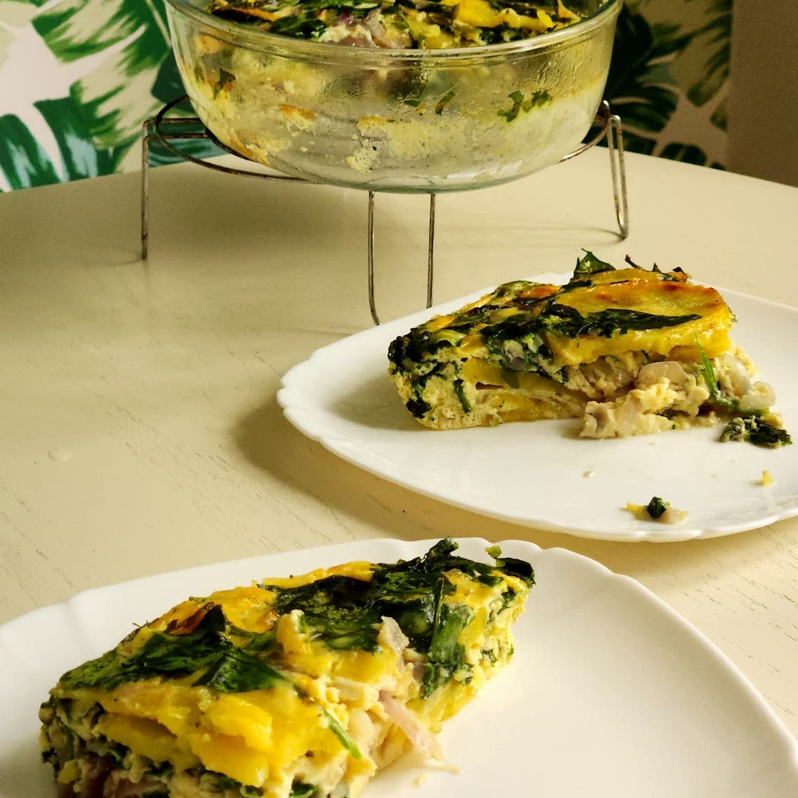 Spanish spinach omelette