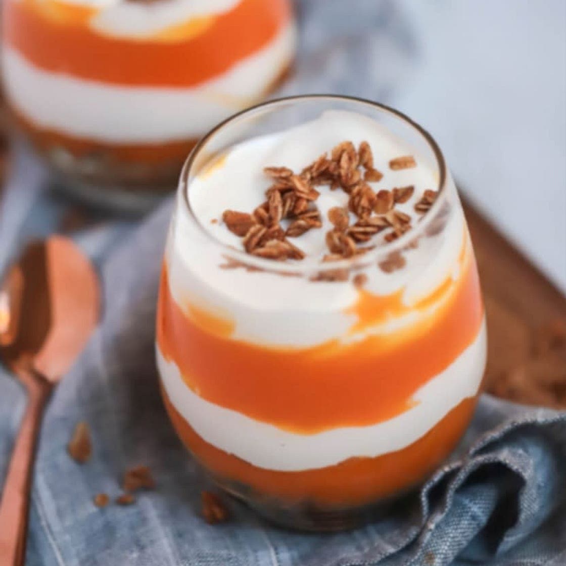 Greek Yogurt Pumpkin Swirl