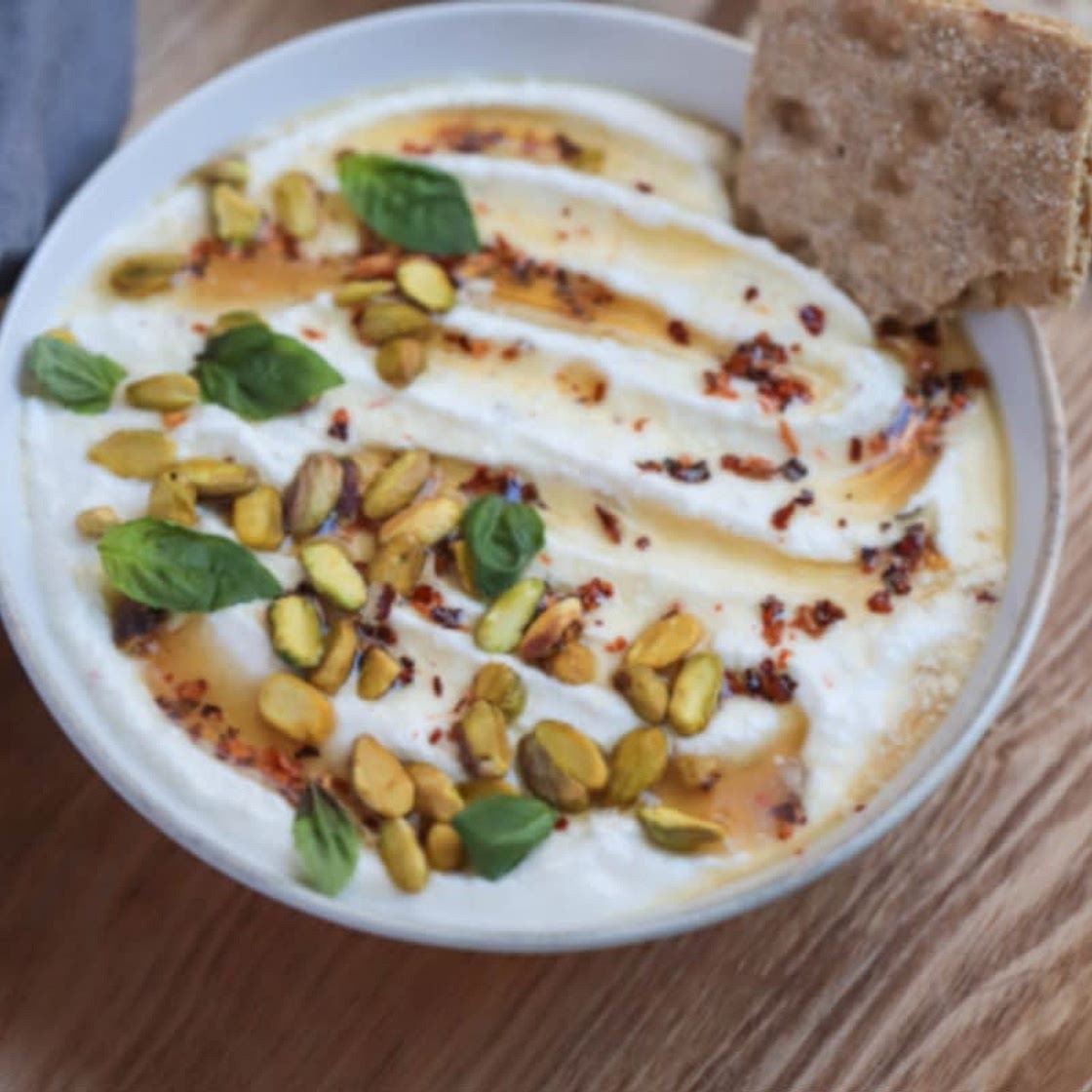 Hot Honey Cottage Cheese Dip