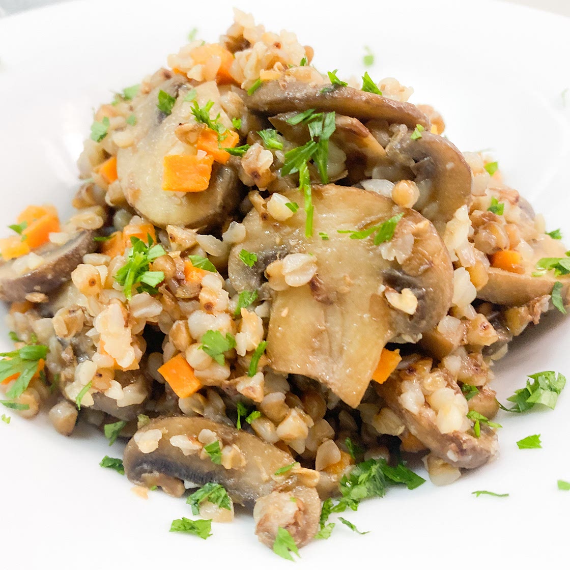 Buckwheat with Brown Mushrooms