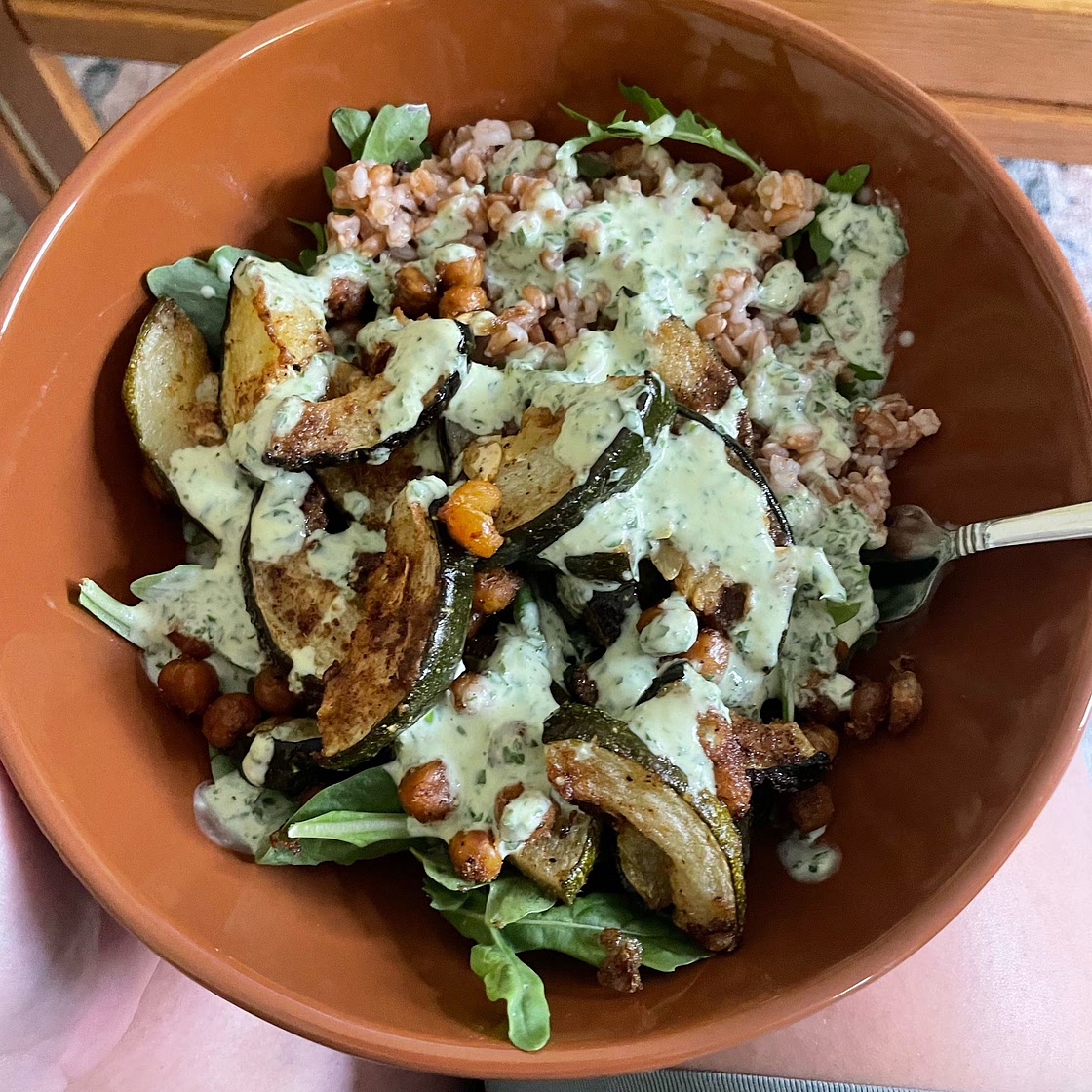 Green Goddess Chickpea Power Bowl