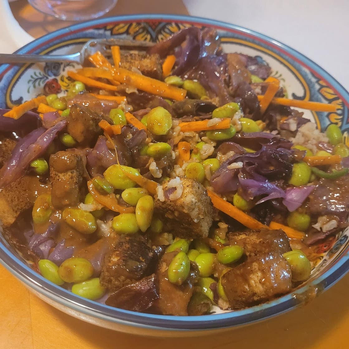 Tofu Edamame Buddha Bowls