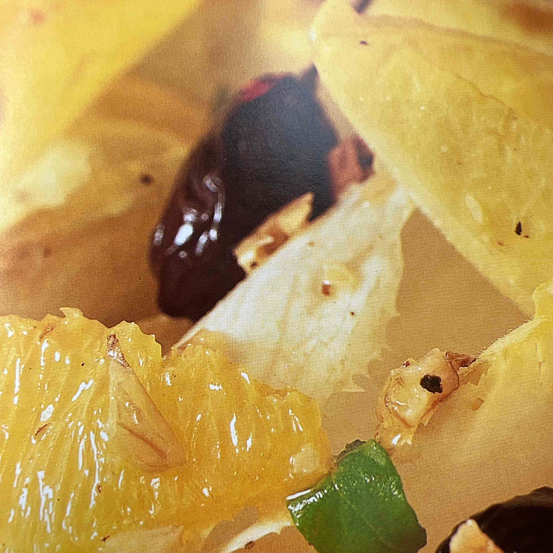 Chicory salad with walnuts and olives 