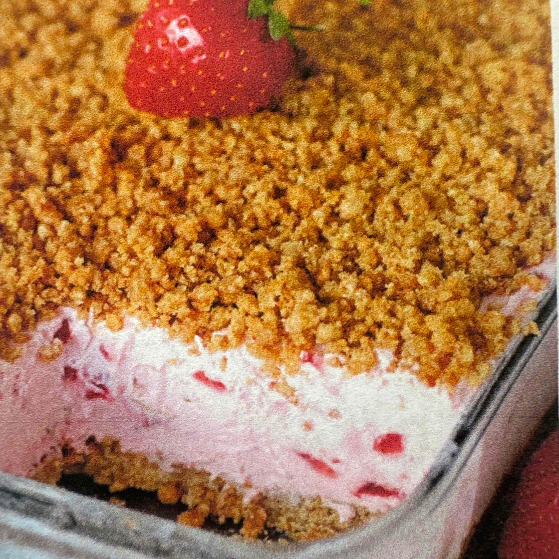Easy, frozen strawberry dessert