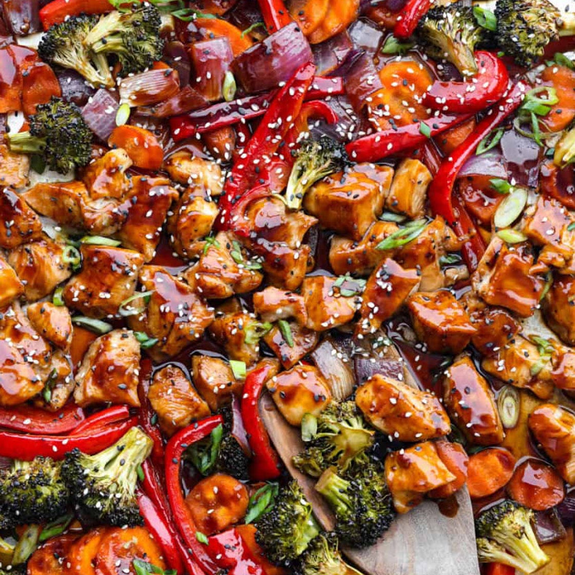 Sheet Pan Teriyaki Chicken and Vegetables
