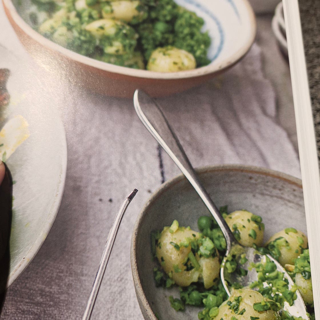 New potatoes worth peas and coriander - page 147