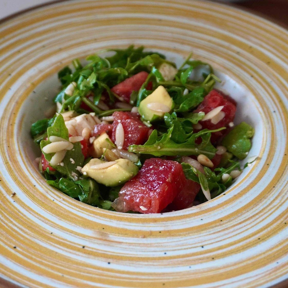 Sommerlicher Wassermelonen Salat