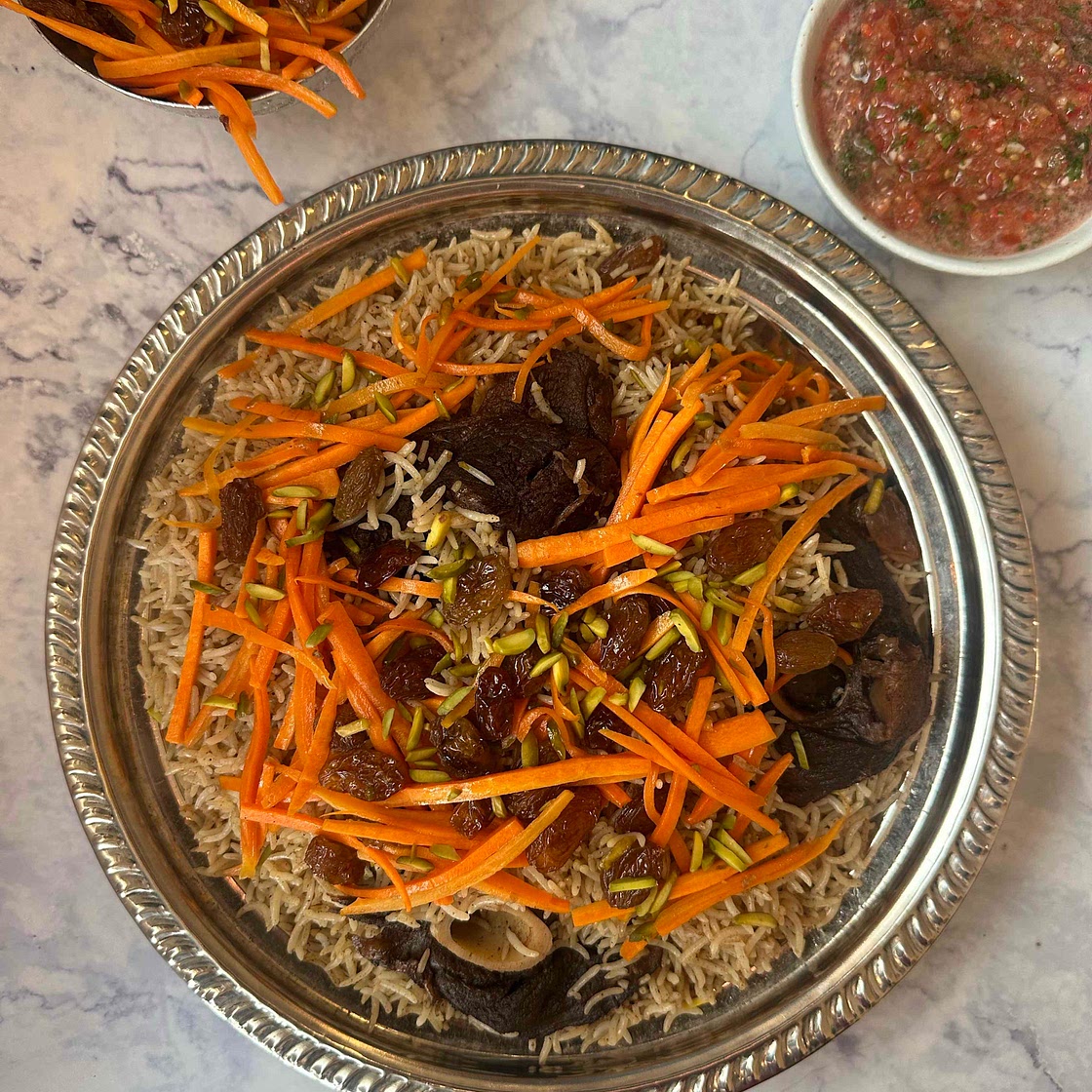 Landi Pulao (Pulao with Dehydrated Meat) 