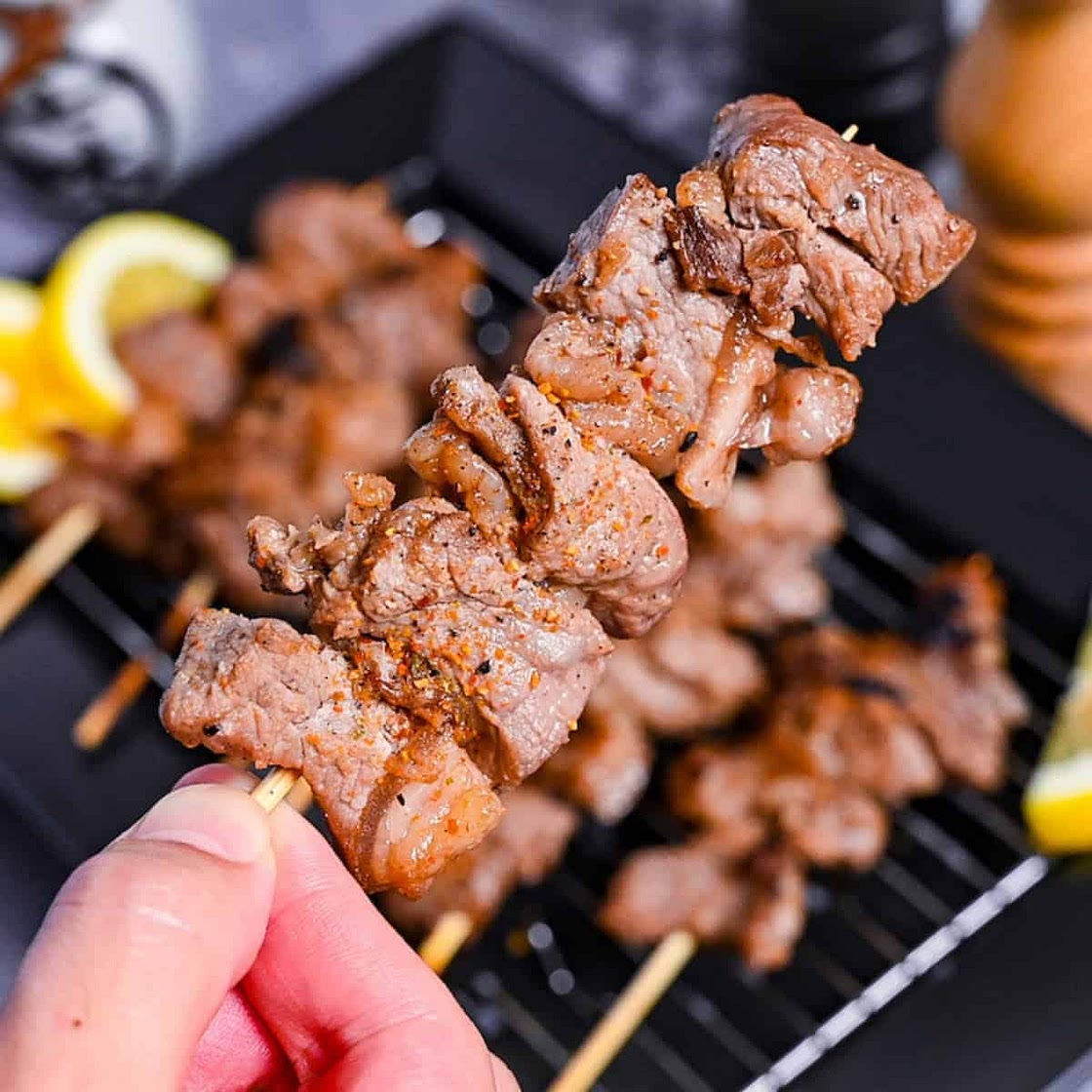 Beef Kushiyaki (Japanese Beef Skewers)