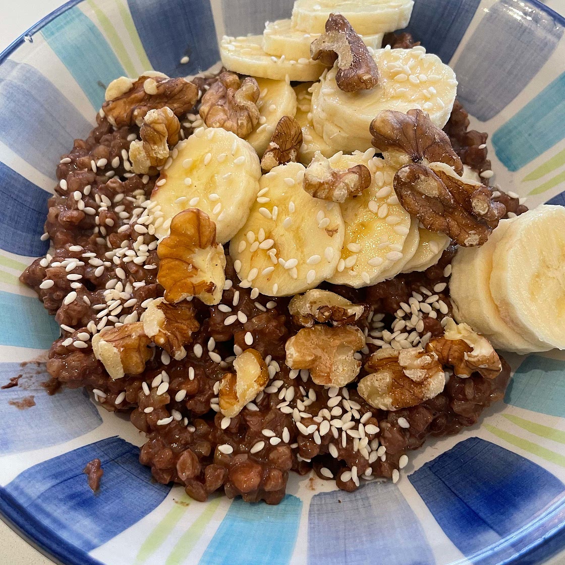 Chocolate Banana Buckwheat Porridge