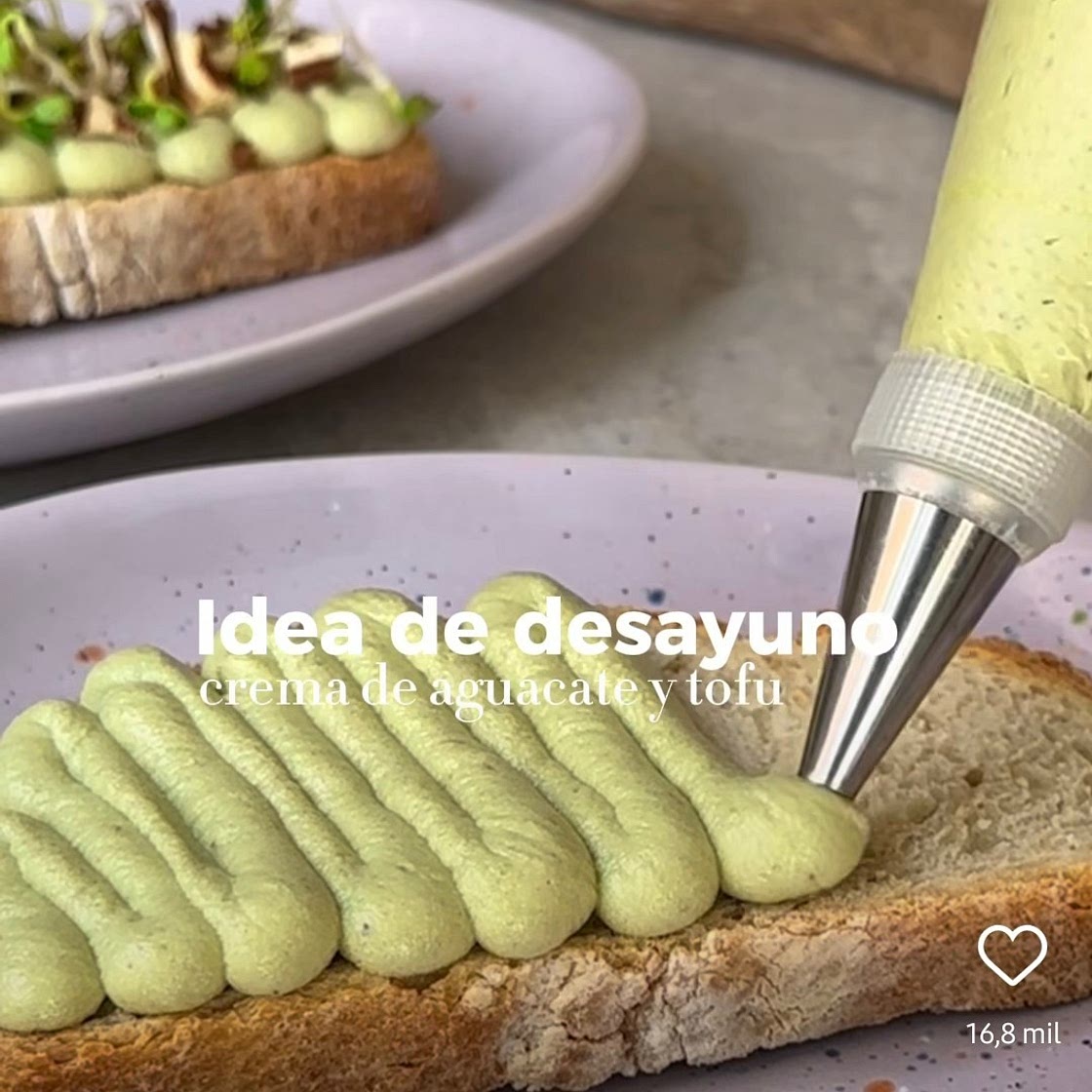 Crema de aguacate y tofu