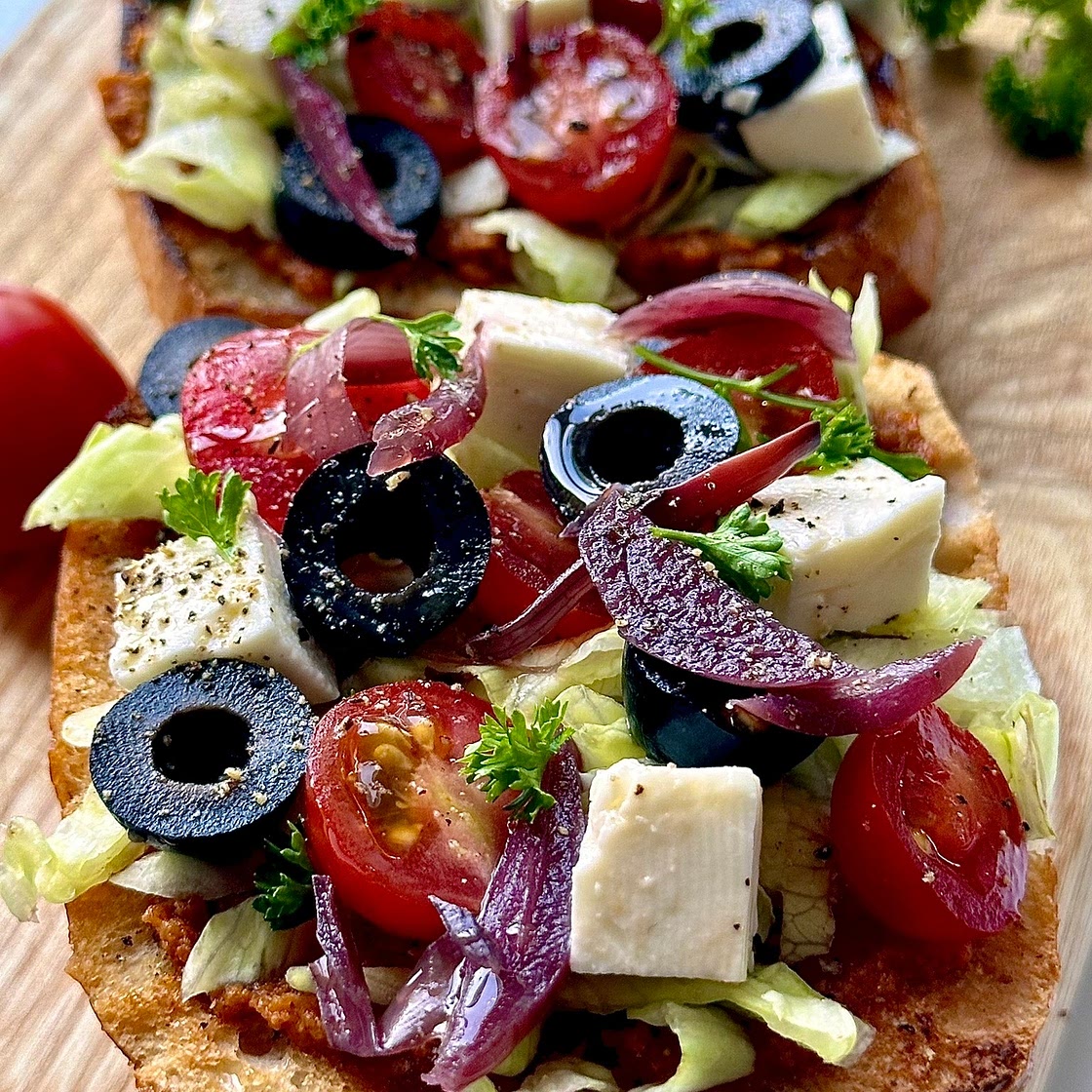 Greek Style Salad Sandwich 