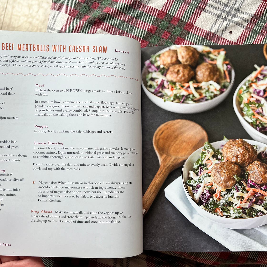 TENDER BEEF MEATBALLS WITH CAESAR SLAW