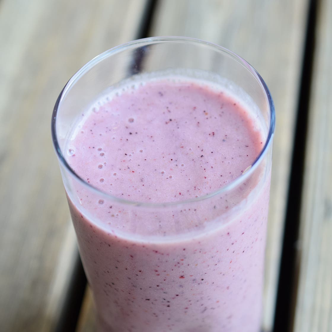 Peach Banana and Blueberry Smoothie — Let's set the table togeth