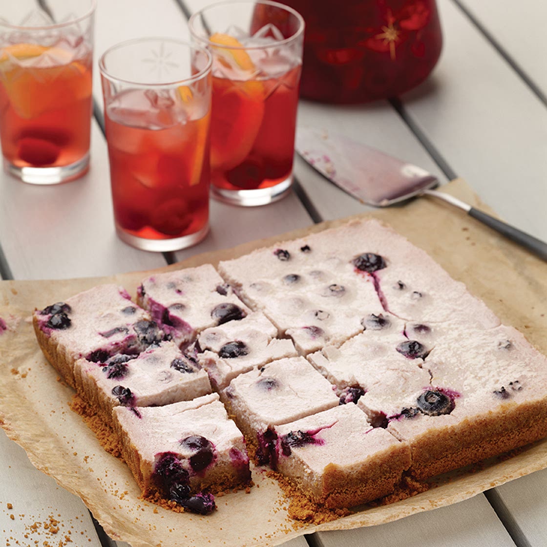 Blueberry Yogurt Lemon Bars