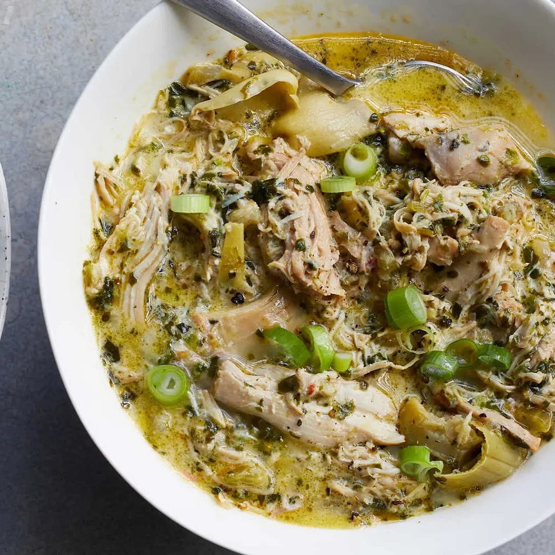 NYT Creamy Spinach-Artichoke Chicken Stew