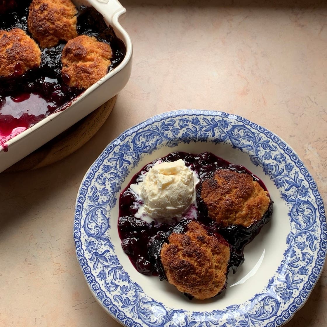 Blueberry cobbler 🫐