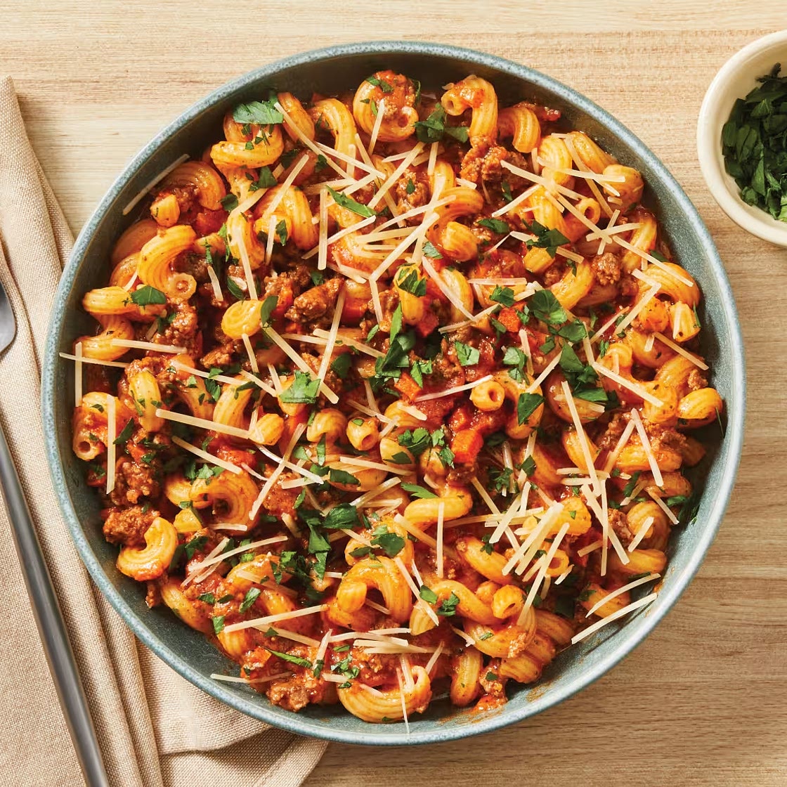 Cavatappi Beef Ragù with Parmesan & Parsley