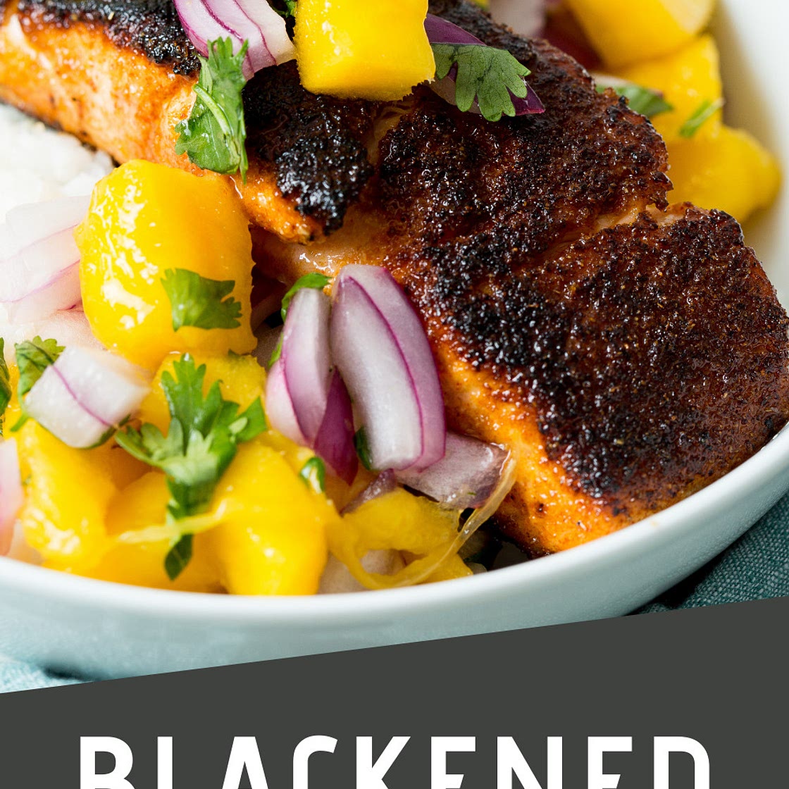 Blackened Salmon with Mango Salsa