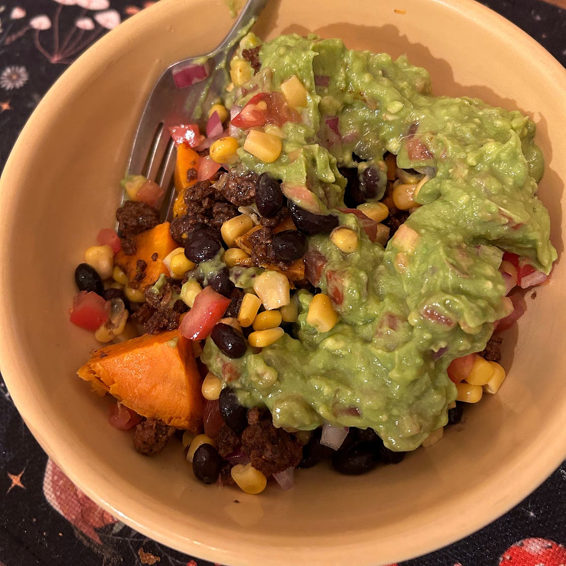 Black Bean Taco Stuffed Sweet Potatoes