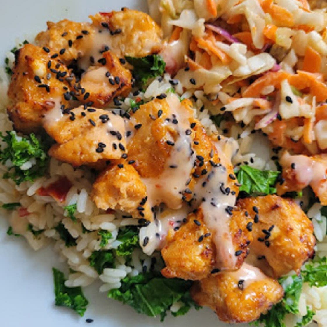 Air Fryer Bang Bang Salmon