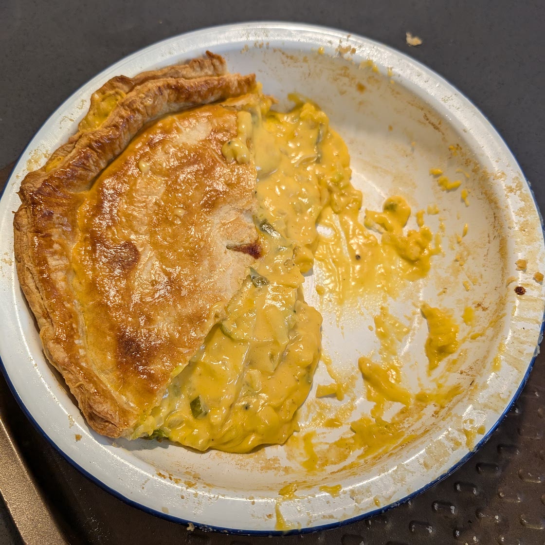 Cheese, onion and potato pie