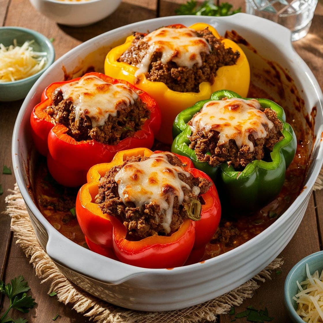 Low-carb stuffed bell peppers