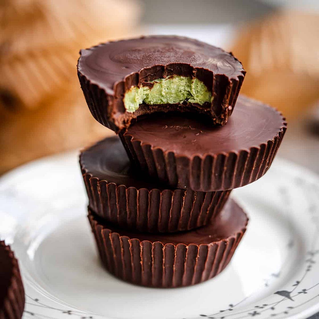 Matcha Dark Chocolate Mint Cups
