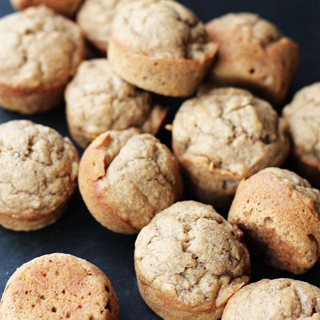 Mini Vegan Banana Bread Muffins