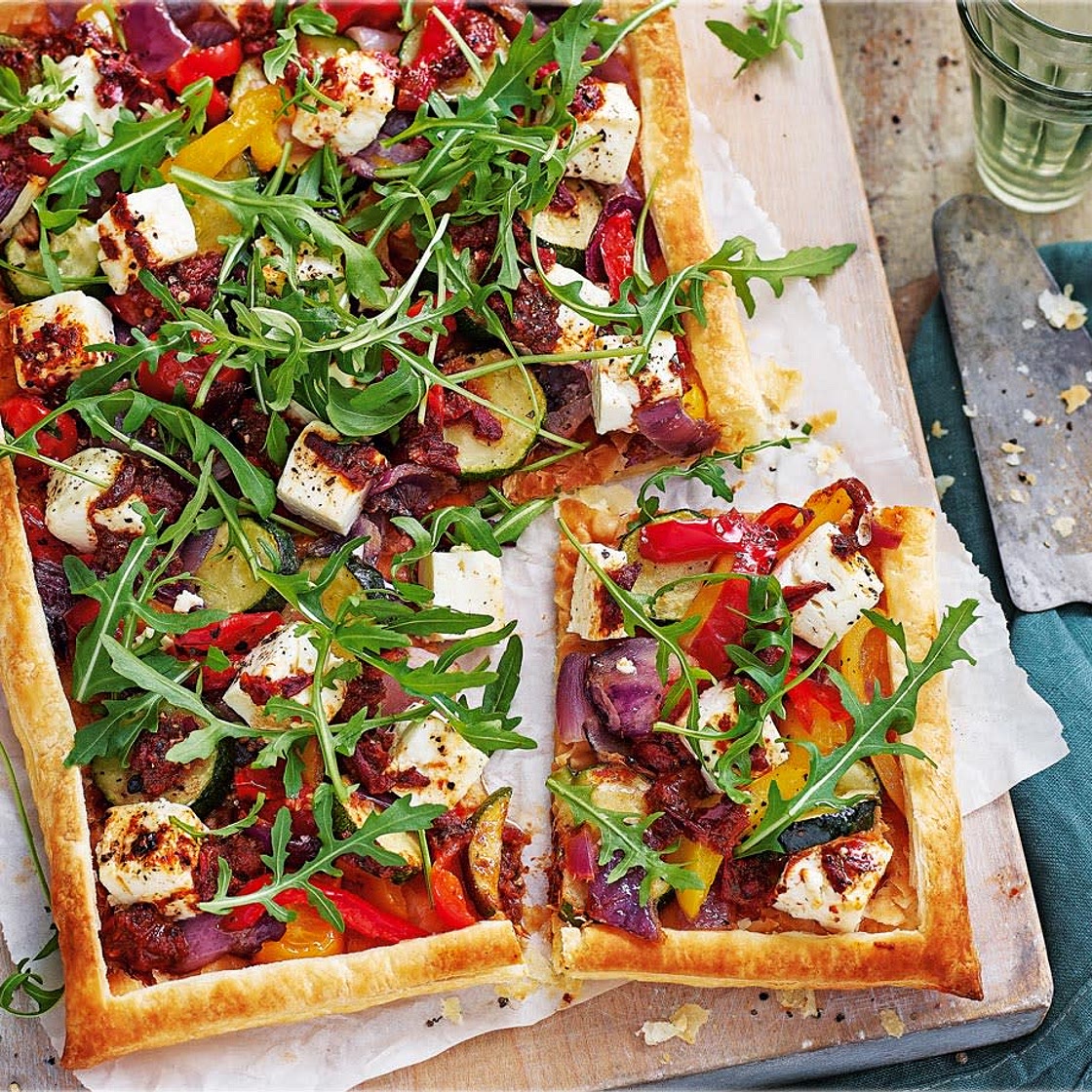 Roasted veg and harrisa tarts - Fesco  recipe
