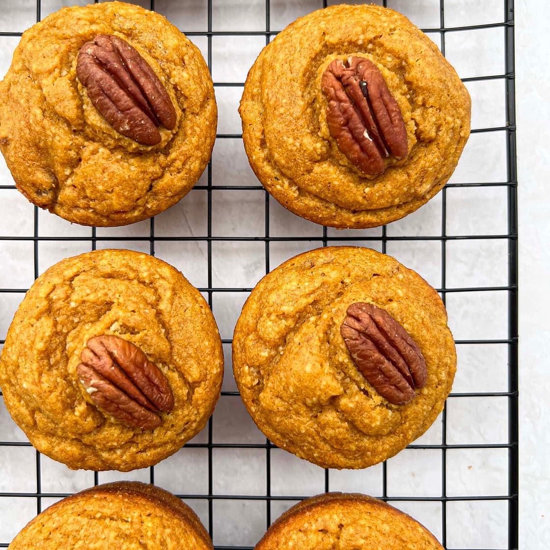 Healthy Pumpkin Pecan Muffins with Almond Flour