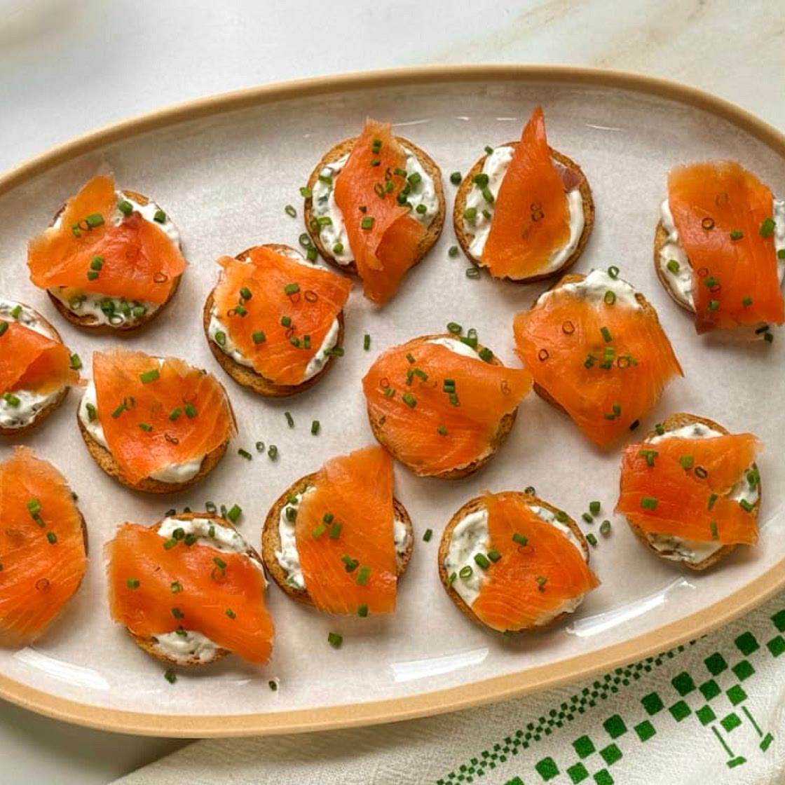 Smoked Salmon and Cream Cheese Crostini Recipe