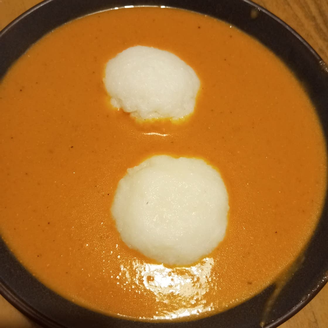 Omo Tuo and Nkate Nkwan (Rice Balls and Groundnut Soup)