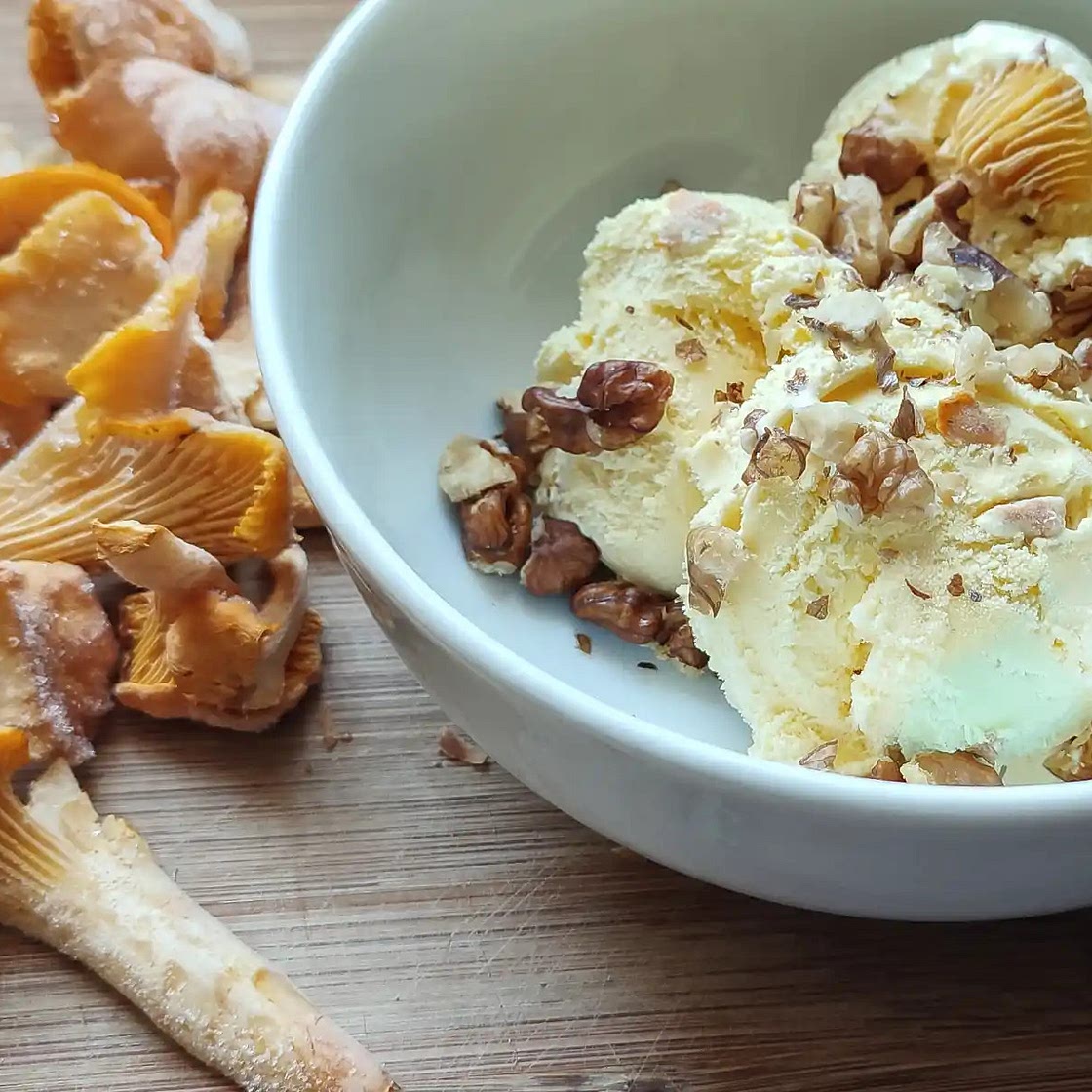 Easy Chanterelle Mushroom Ice Cream
